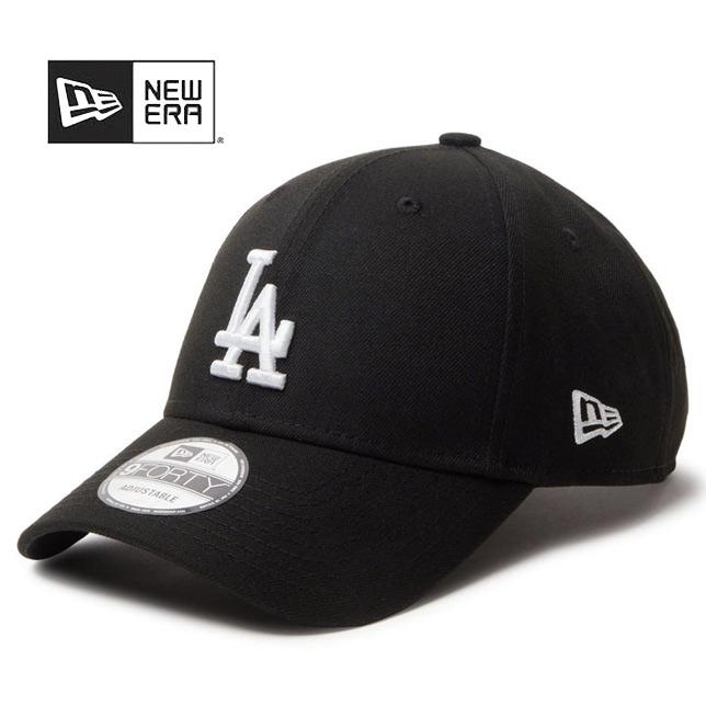 ニューエラ 9FORTY MLB Woven Label NEW ERA CAP LA ロサンゼルス ドジャース ブラック 14388677 メンズ レディース | NEW ERA