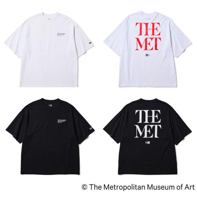 ニューエラ 半袖 オーバーサイズ コットン Tシャツ The Met 白 ホワイト 黒 ブラック NEWERA バックロゴ プリントTシャツ | NEW ERA | 03