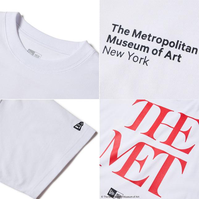 ニューエラ 半袖 オーバーサイズ コットン Tシャツ The Met 白 ホワイト 黒 ブラック NEWERA バックロゴ プリントTシャツ | NEW ERA | 04