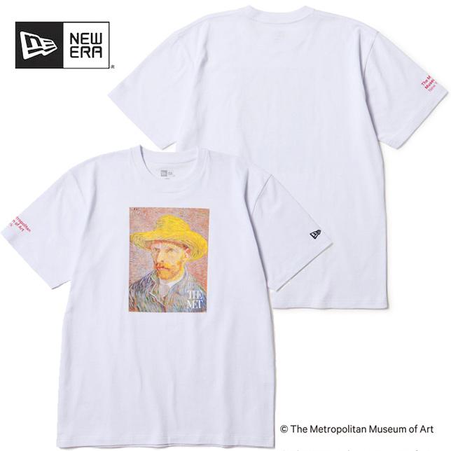 ニューエラ 半袖 コットン Tシャツ The Met 白 フィンセント ファン ゴッホ ホワイト レギュラーフィット NEWERA プリントTシャツ | NEW ERA | 01