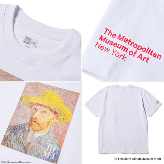 ニューエラ 半袖 コットン Tシャツ The Met 白 フィンセント ファン ゴッホ ホワイト レギュラーフィット NEWERA プリントTシャツ | NEW ERA | 03