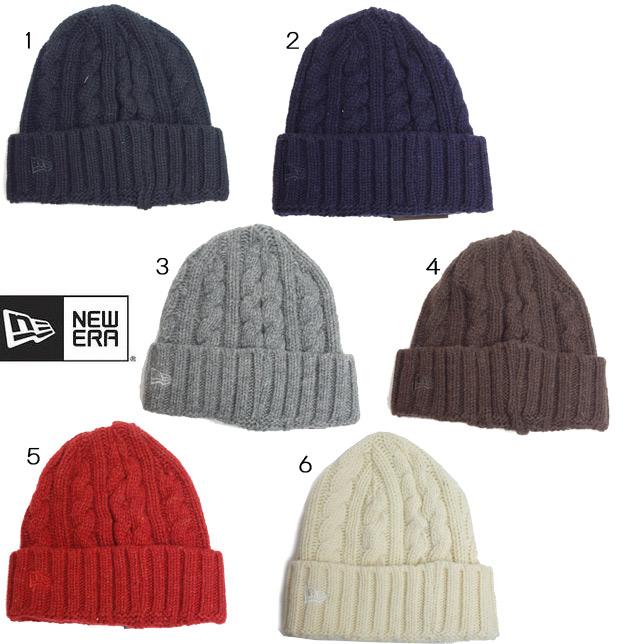 Newera ニューエラ Low Gauge Cuff Knit Wool Blend ニットキャップ カフニット ローゲージ ウールブレンド アラン編み ニット帽 | NEW ERA