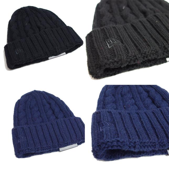 Newera ニューエラ Low Gauge Cuff Knit Wool Blend ニットキャップ カフニット ローゲージ ウールブレンド アラン編み ニット帽 | NEW ERA | 01