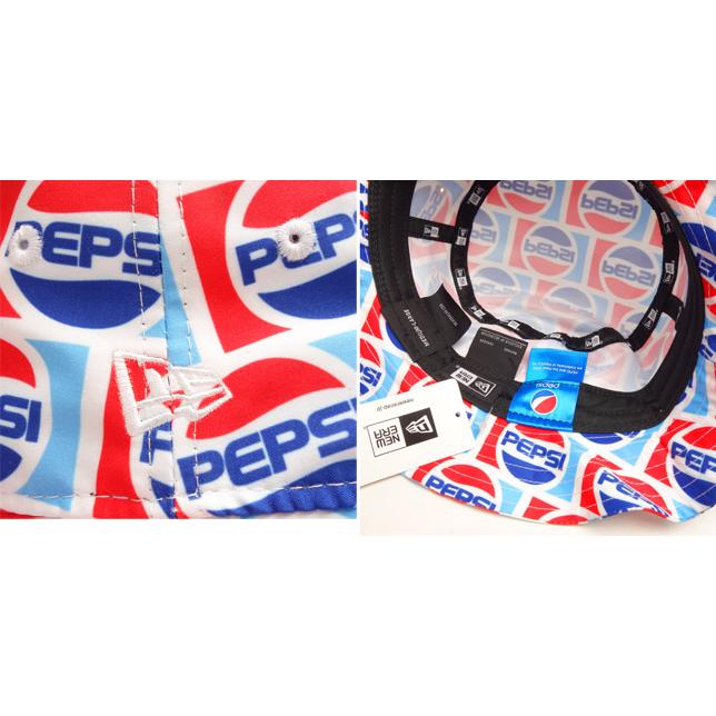 Newera ニューエラ バケット01 PEPSI ペプシ 1987ロゴ オールオーバープリント バケット ハット HAT 総柄 | NEW ERA | 01
