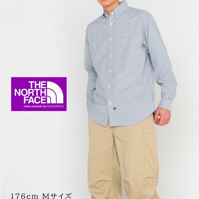 ザノースフェイス パープルレーベルボタンダウンフィールドS/Sシャツ