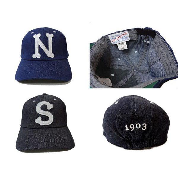 OLDMAN'S オールドマンズ デニム ベースボール キャップ 帽子 メンズ キャップ デニムキャップ  ワッペン OLD-858 |  | 01