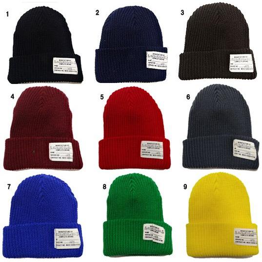 OLDMAN'S オールドマンズ ニット帽 SOLID WATCH CAP ソリッドワッチキャップ  タグ付き ニット帽 無地 メンズ OLD-2006 | 