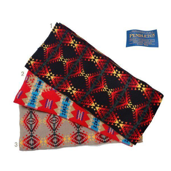 PENDLETON ペンドルトン ニットマフラー ジャガード  ネイティブ柄 メリノウール マフラー 3カラー | 