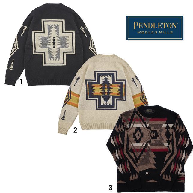 PENDLETON ペンドルトン メンズ ラムズウールモックネックセーター 柄物 ニット | PENDLETON