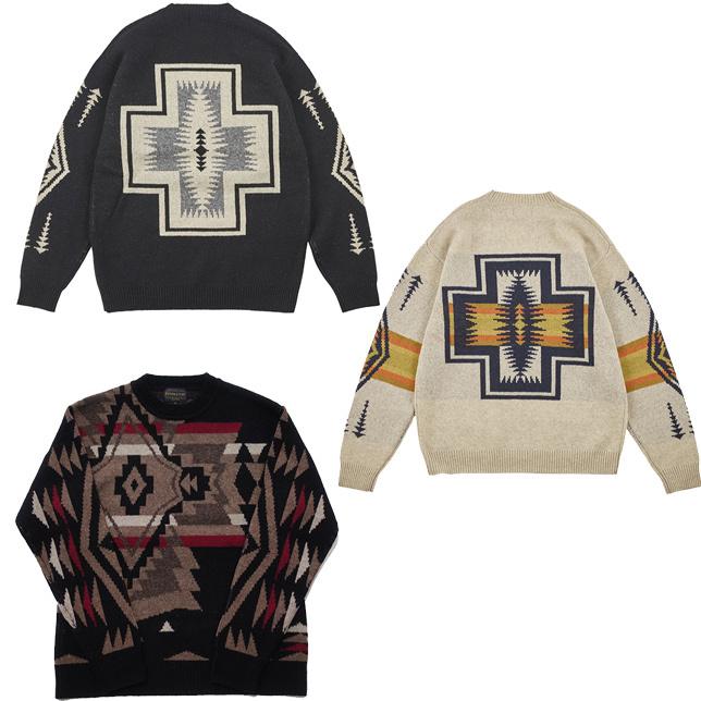 PENDLETON ペンドルトン メンズ ラムズウールモックネックセーター 柄物 ニット | PENDLETON | 01