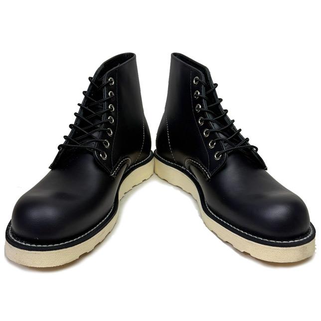 レッドウィング レッドウイング ブーツ 黒 ブラック 8165 6インチ クラシックラウンド REDWING RED WING プレーントゥ ラウンドトゥ | RED WING SHOES | 01