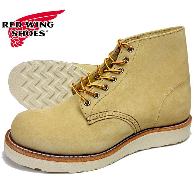 レッドウィング レッドウイング ブーツ ベージュ スウェード スエード 8167 6インチ クラシックラウンド REDWING RED WING プレーントゥ ラウンドトゥ | RED WING SHOES
