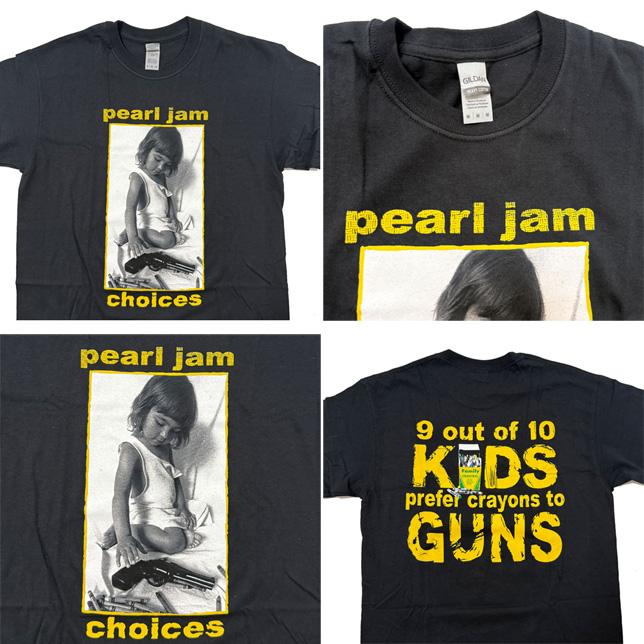 ロックオフ Tシャツ 半袖 パールジャム 黒 ROCK OFF Pearl Jam CHOICES ブラック イエロー 両面プリントTシャツ バックプリント |  | 02