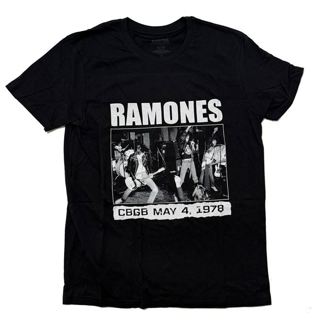 ロックオフ Tシャツ 半袖 ラモーンズ 黒 ROCK OFF RAMONES CBGB 1978 ブラック プリントTシャツ |  | 01