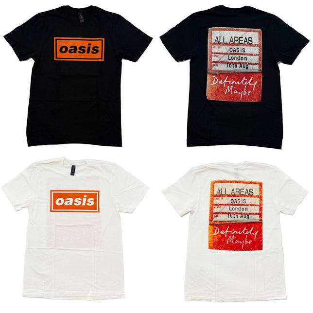 ロックオフ Tシャツ 半袖 オアシス パス 黒 白 ブラック ホワイト ROCK OFF Oasis Definitely Maybe AAA Pass 両面プリントTシャツ バックプリント |  | 02