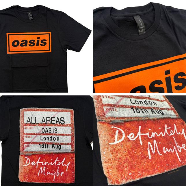 ロックオフ Tシャツ 半袖 オアシス パス 黒 白 ブラック ホワイト ROCK OFF Oasis Definitely Maybe AAA Pass 両面プリントTシャツ バックプリント |  | 03