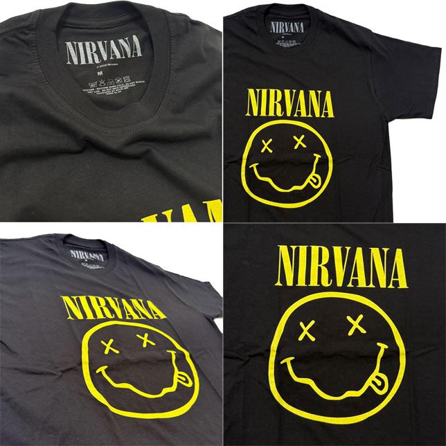 ロックオフ Tシャツ 半袖 ニルヴァーナ スマイル 黒 ROCK OFF NIRVANA YELLOW HAPPY FACE ブラック イエロー プリントTシャツ |  | 02