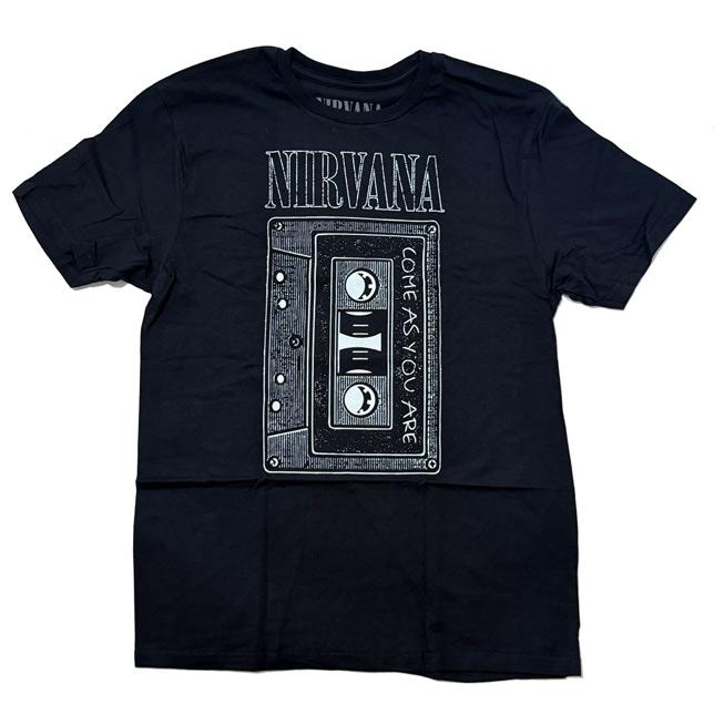 ロックオフ Tシャツ 半袖 ニルヴァーナ カセットテープ 黒 ROCK OFF NIRVANA AS YOU ARE TAPE ブラック ホワイト プリントTシャツ |  | 01