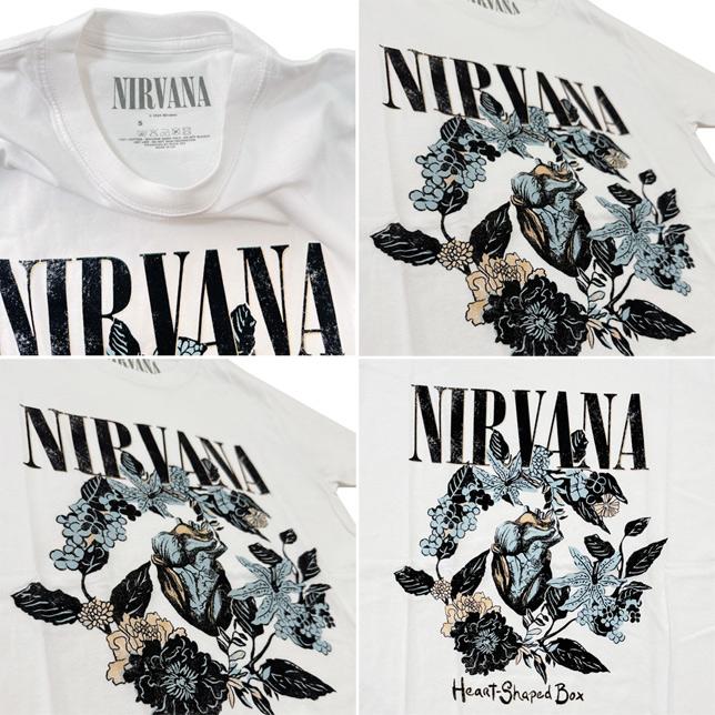 ロックオフ Tシャツ 半袖 ニルヴァーナ 白 ROCK OFF NIRVANA HEART SHAPE BOX ホワイト プリントTシャツ |  | 02