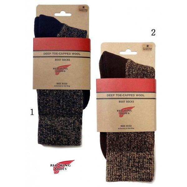 RED WING レッドウイング ソックス ディープ トゥキャップト ウール ブーツ ソックス 靴下 97173 97174 | RED WING SHOES