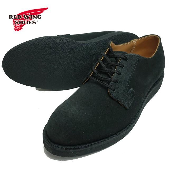 REDWING レッドウィング レッドウイング 9112 ポストマン オックスフォード スウェード ブラック 短靴 ローカット | RED WING SHOES