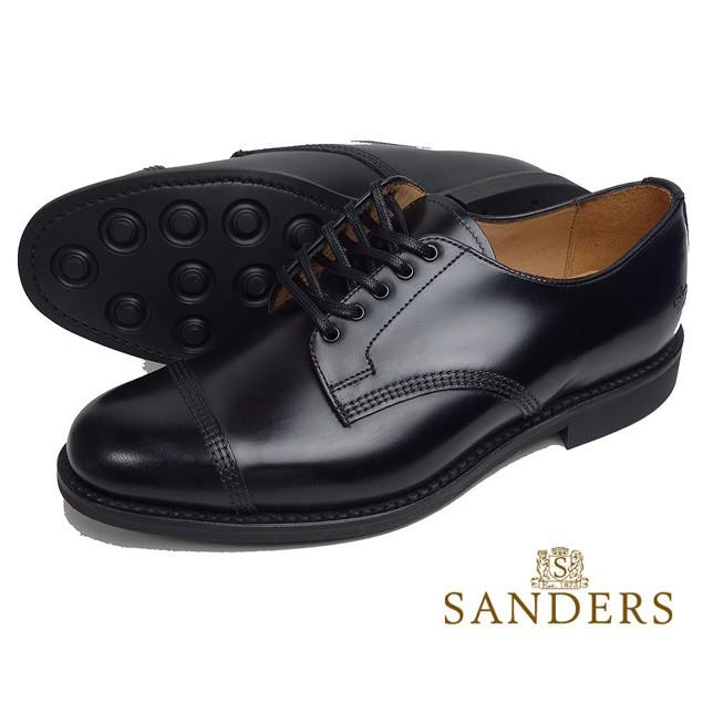 SANDERS サンダース ミリタリーダービーシューズ シューレースローカットシューズ 1128 ブラック | SANDERS