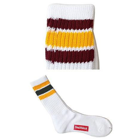 Healthknit ヘルスニット ソックス メンズ 配色3本ラインクルー 3P ソックス 靴下 | Healthknit | 02