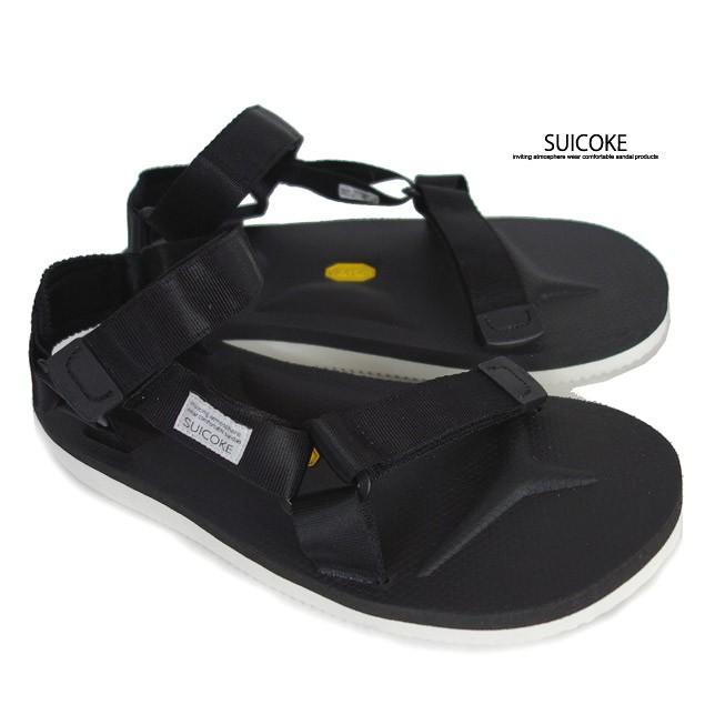 SUICOKE スイコック DEPA-V メンズ レディース ストラップ サンダル ビブラムソール ブラック | suicoke
