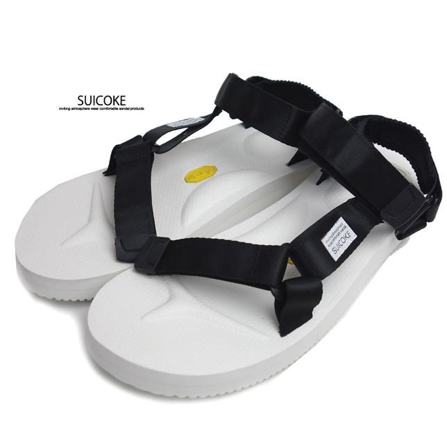 SUICOKE スイコック DEPAV メンズ レディース ストラップ サンダル ビブラムソール ホワイト | suicoke