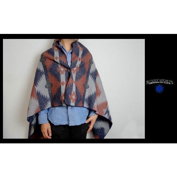 SALTWATER COWBOY ウール ブランケット ケープ ネイティブ ポンチョ メンズ レディース | SUNNY SPORTS | 01