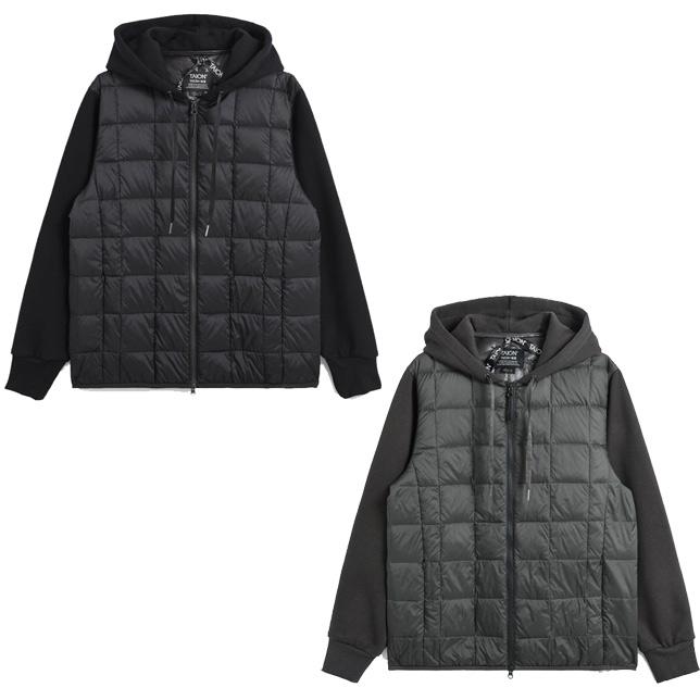 タイオン ダウン メンズ レディース 体温 ベーシック Wジップ スウェットスリーブ ダウンパーカー TAION-106WZSW ユニセックス UNISEX | TAION | 01