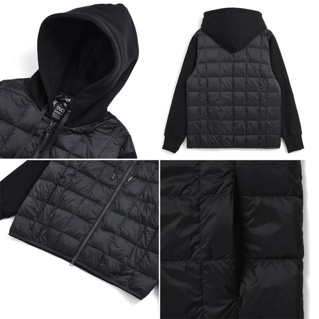 タイオン ダウン メンズ レディース 体温 ベーシック Wジップ スウェットスリーブ ダウンパーカー TAION-106WZSW ユニセックス UNISEX | TAION | 03