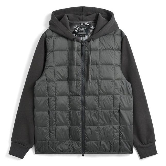 タイオン ダウン メンズ レディース 体温 ベーシック Wジップ スウェットスリーブ ダウンパーカー TAION-106WZSW ユニセックス UNISEX | TAION | 05