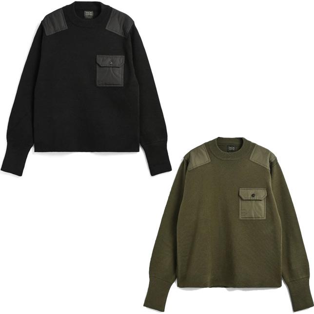 タイオン メンズ レディース 体温 ノンダウン ミリタリー クルーネック ニット コマンド セーター TAION-KN100PML-1 ユニセックス UNISEX | TAION | 01