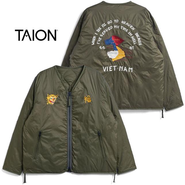 タイオン ダウン メンズ レディース 体温 ジャパンスペシャル リバーシブル ベトジャン ダウンジャケット TAION-JK03JS ユニセックス UNISEX | TAION