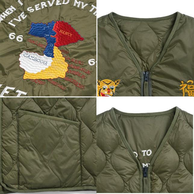 タイオン ダウン メンズ レディース 体温 ジャパンスペシャル リバーシブル ベトジャン ダウンジャケット TAION-JK03JS ユニセックス UNISEX | TAION | 03