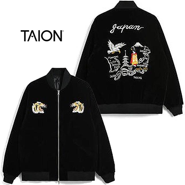 タイオン ダウン メンズ レディース 体温 ジャパンスペシャル リバーシブル スカジャン ダウンジャケット TAION-JK04JS ユニセックス UNISEX | TAION