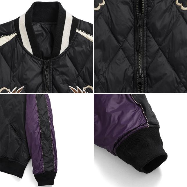 タイオン ダウン メンズ レディース 体温 ジャパンスペシャル リバーシブル スカジャン ダウンジャケット ユニセックス TAION-JK04JS-N1 | TAION | 05