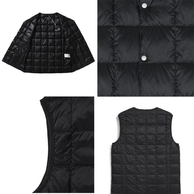 タイオン ダウン ベスト メンズ 体温 ベーシック クルーネックボタン インナーダウンベスト 定番無地 TAION-004 ライトダウンベスト | TAION | 03