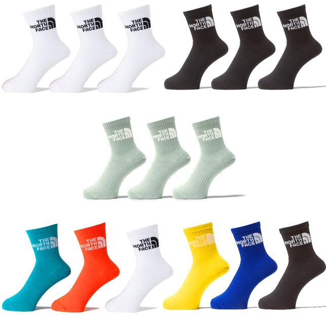 ザ・ノース・フェイス TNF ジャカード ロゴ 3P クルー ユニセックス NN82411 ソックス 靴下 | THE NORTH FACE | 01