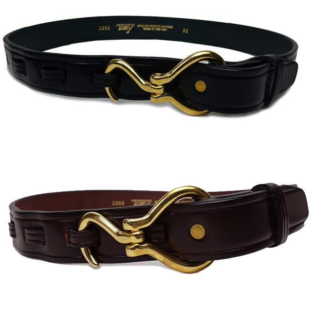 トリーレザー ベルト フックバックル フーフピックベルト 黒 ブラック 茶 ブラウン TORY LEATHER HOOF PICK BELT 2260 2262 |  | 01