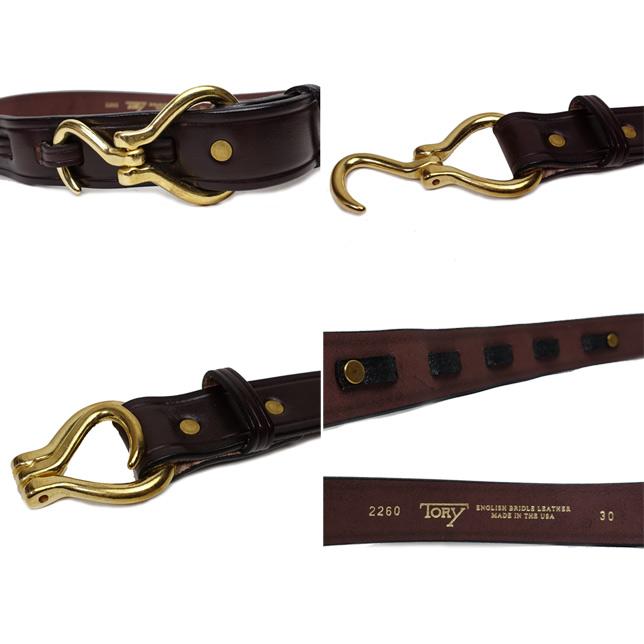 トリーレザー ベルト フックバックル フーフピックベルト 黒 ブラック 茶 ブラウン TORY LEATHER HOOF PICK BELT 2260 2262 |  | 03