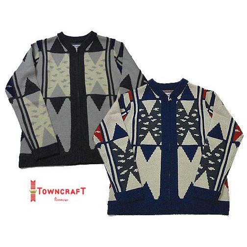 タウンクラフト ジップアップ クルー ニット カーディガン ZIP TOWN CRAFT J.C.PENNEYS | SUNNY SPORTS