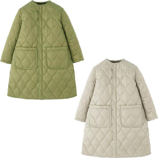 トラディショナル ウェザーウェア レディース アークリーロング ジップ ノーカラー キルティングジャケット Traditional Weatherwear ARKLEY LONG ZIP | Traditional Weatherwear | 01