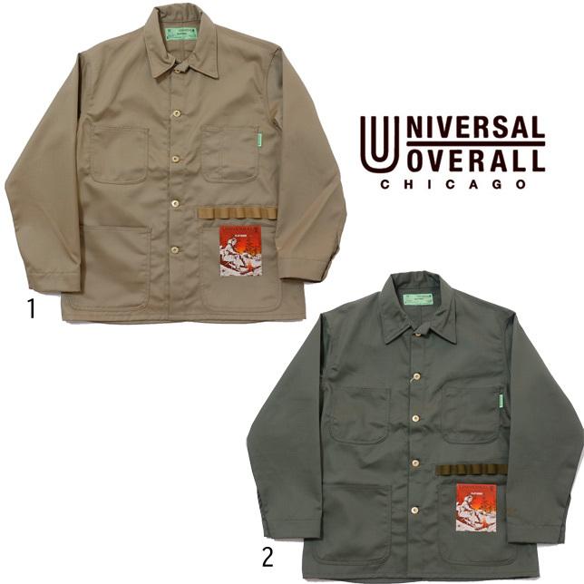ユニバーサルオーバーオール PLAY COVERALL プレイ カバーオール ワークジャケット U2214225PW PLAY WORK キャンプ アウトドア | UNIVERSAL OVERALL