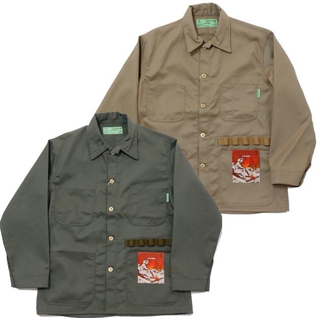 ユニバーサルオーバーオール PLAY COVERALL プレイ カバーオール ワークジャケット U2214225PW PLAY WORK キャンプ アウトドア | UNIVERSAL OVERALL | 01