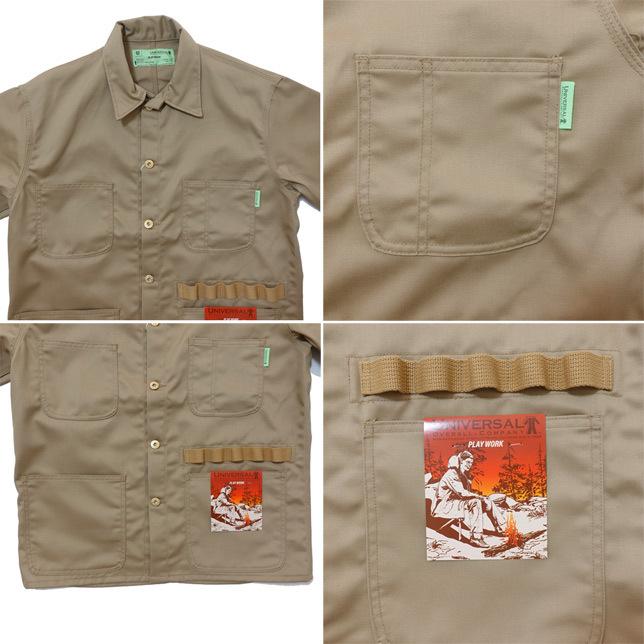 ユニバーサルオーバーオール PLAY COVERALL プレイ カバーオール ワークジャケット U2214225PW PLAY WORK キャンプ アウトドア | UNIVERSAL OVERALL | 02