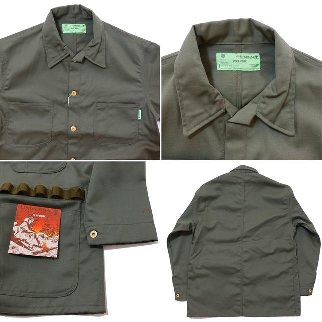 ユニバーサルオーバーオール PLAY COVERALL プレイ カバーオール ワークジャケット U2214225PW PLAY WORK キャンプ アウトドア | UNIVERSAL OVERALL | 03