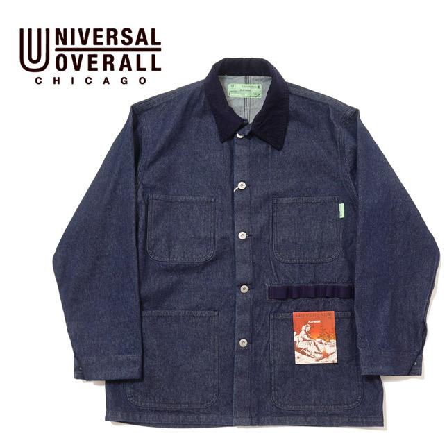 UNIVERSAL OVERALL PLAY COVERALL プレイ カバーオール デニム ワークジャケット U2214225PW PLAY WORK キャンプ アウトドア | UNIVERSAL OVERALL