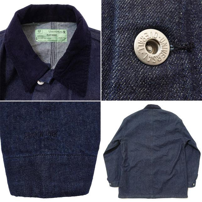 UNIVERSAL OVERALL PLAY COVERALL プレイ カバーオール デニム ワークジャケット U2214225PW PLAY WORK キャンプ アウトドア | UNIVERSAL OVERALL | 03